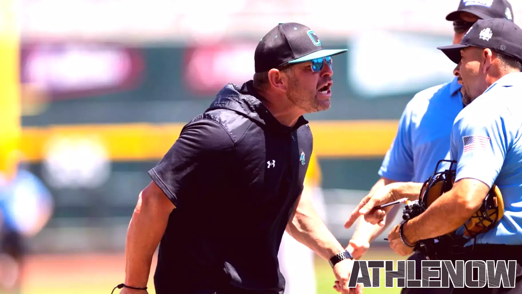 Coastal Carolina Coach Ejected Early in CWS Finals